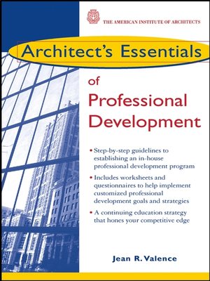 cover image of Architect's Essentials of Professional Development